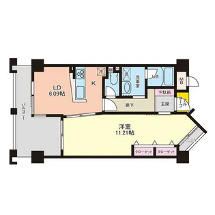 ピュアライフ砂津ビル【3階】の間取り