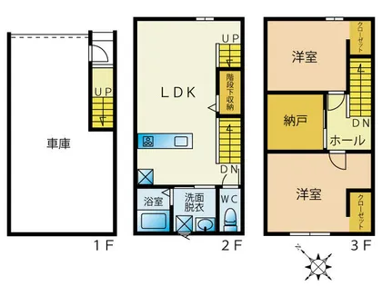 Links新宮【2号室】の間取り