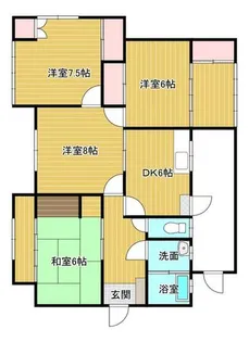 福岡県北九州市若松区二島2丁目【一戸建】の間取り
