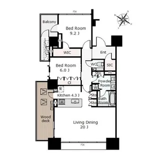 大阪府大阪市都島区片町1丁目【マンション】の間取り