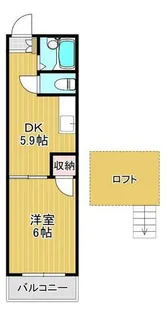 福岡県北九州市小倉南区志井6丁目【アパート】の間取り