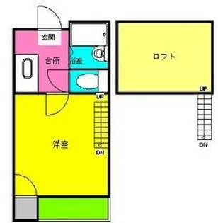 福岡県福岡市中央区今川2丁目【アパート】の間取り