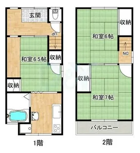京都府京都市伏見区下中町【一戸建】の間取り