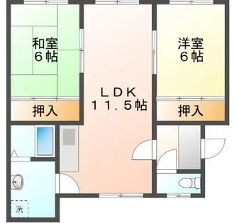 北海道余市郡余市町富沢町4丁目【アパート】の間取り