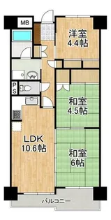 アンピール拾六町【603号室】の間取り