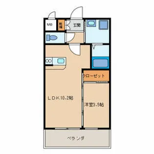 コラソン【1階】の間取り