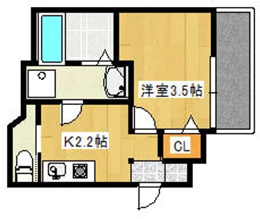 The Ropponmatsu【3階】の間取り