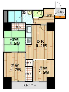 兵庫県神戸市中央区二宮町3丁目【マンション】の間取り