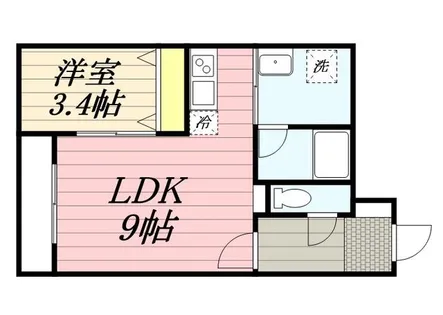L’Opus賀茂【104号室】の間取り