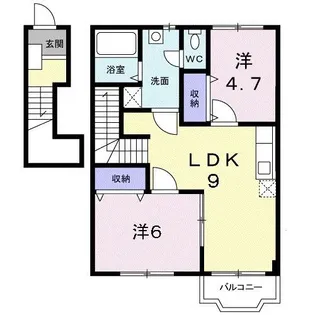 アンフィニK【2階】の間取り