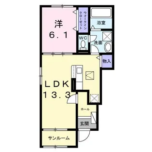 アーベイン西町【1階】の間取り
