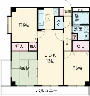 福岡県福岡市西区下山門1丁目【マンション】の間取り