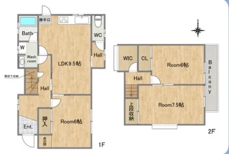 兵庫県三木市福井3丁目【一戸建】の間取り