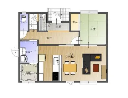福岡県那珂川市片縄東1丁目【テラスハウス】の間取り