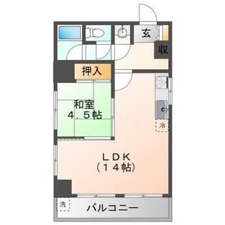コアロード桃山台【5階】の間取り