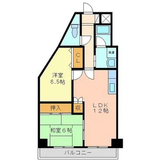 クレインコトブキ【1階】の間取り