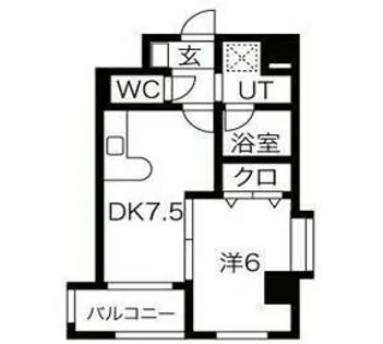 パラッツオディ上本町【7階】の間取り
