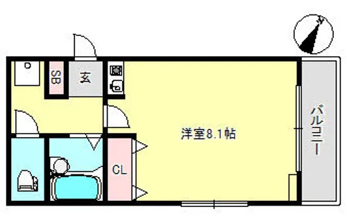 ファーストマンション【3階】の間取り