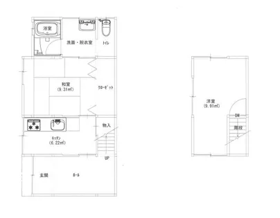京都府京都市中京区西ノ京西円町【一戸建】の間取り