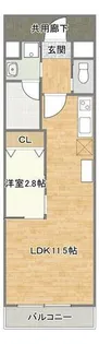コンダクトレジデンスDaizen【7階】の間取り