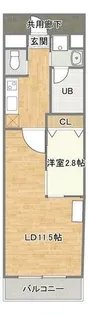 コンダクトレジデンスDaizen【8階】の間取り