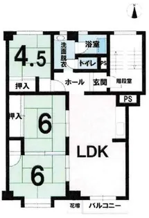 大金住宅2号棟【101号室】の間取り