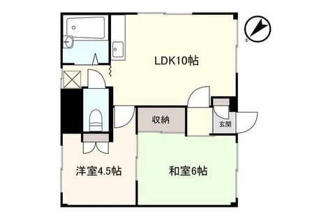 ラ・ネージュ千歳町【202号室】の間取り