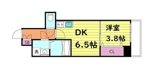 GARDENIA城東【9階】の間取り
