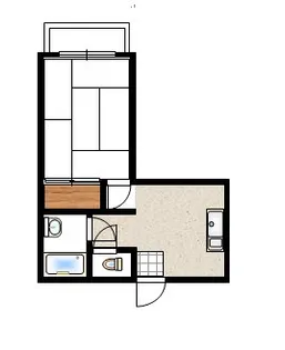 角田ビル赤坂(旧メイゾン桜ヶ丘)【204号室】の間取り