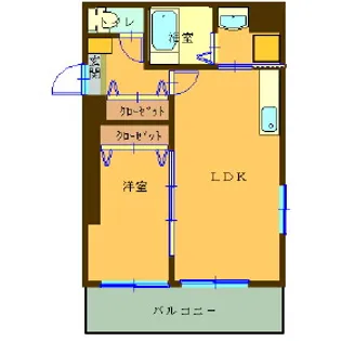 レジデンスカープ札幌【16階】の間取り