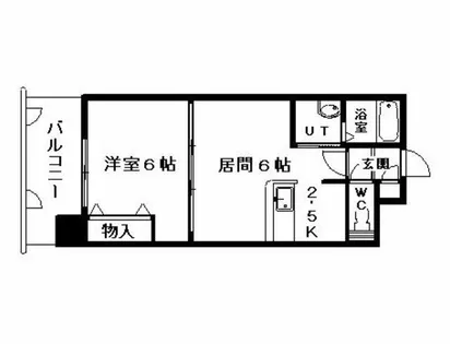 SOUTHERN CROSS 313【2階】の間取り