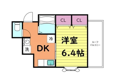 レジデンス緑橋【4階】の間取り