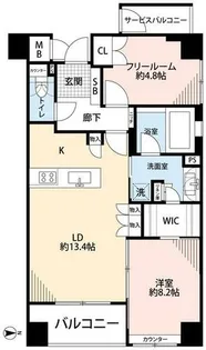 ブランズ京都烏丸御池【6階】の間取り