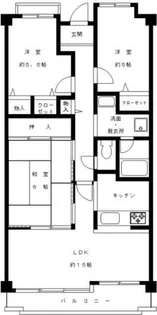 東灘コーストアヴェニュー弐番館【3階】の間取り