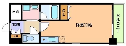 兵庫県神戸市東灘区御影山手1丁目【マンション】の間取り