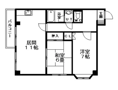 モアノース40【302号室】の間取り