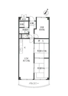 夙川グリーンタウン南棟【604号室】の間取り