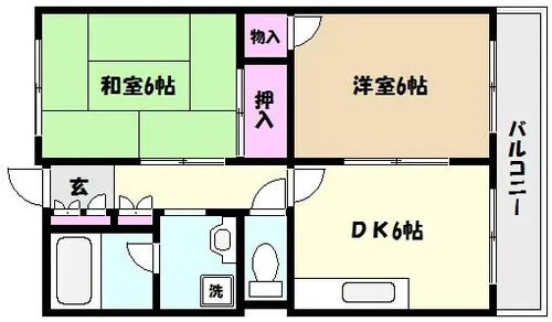 兵庫県神戸市東灘区魚崎南町5丁目【マンション】の間取り