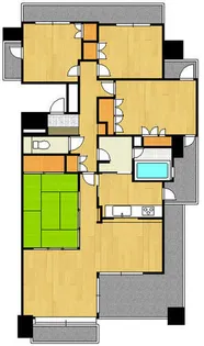 グランドメゾン大濠南【403号室】の間取り