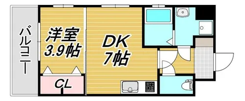 ルネッサンス21小倉東【2階】の間取り