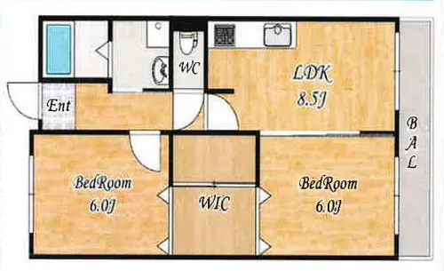 エオス【5階】の間取り