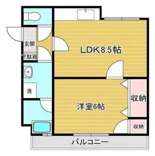 鎌田ビル【303号室】の間取り