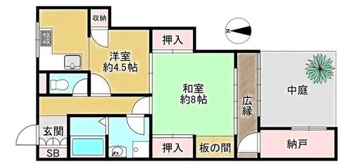 兵庫県神戸市兵庫区上三条町【一戸建】の間取り