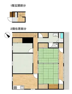 福岡県北九州市八幡西区本城東1丁目【テラスハウス】の間取り