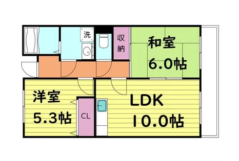 ファミリーコート大今里【2階】の間取り