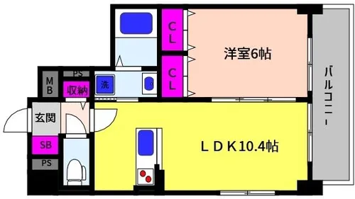 兵庫県神戸市東灘区深江本町3丁目【マンション】の間取り