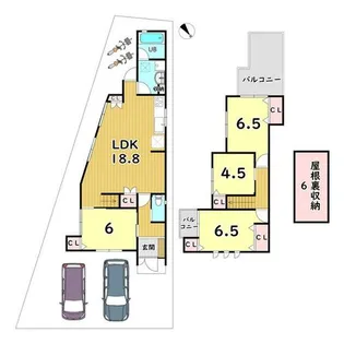 京都府京都市北区西賀茂川上町【一戸建】の間取り