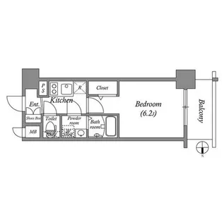 アドバンス神戸マーレ【0417号室】の間取り