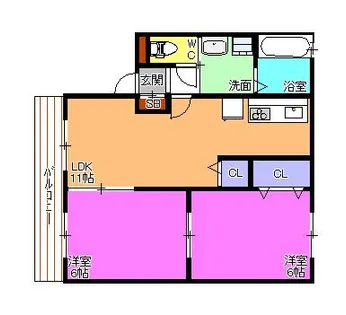 フェリーチェ【2階】の間取り