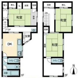 兵庫県明石市魚住町清水【一戸建】の間取り